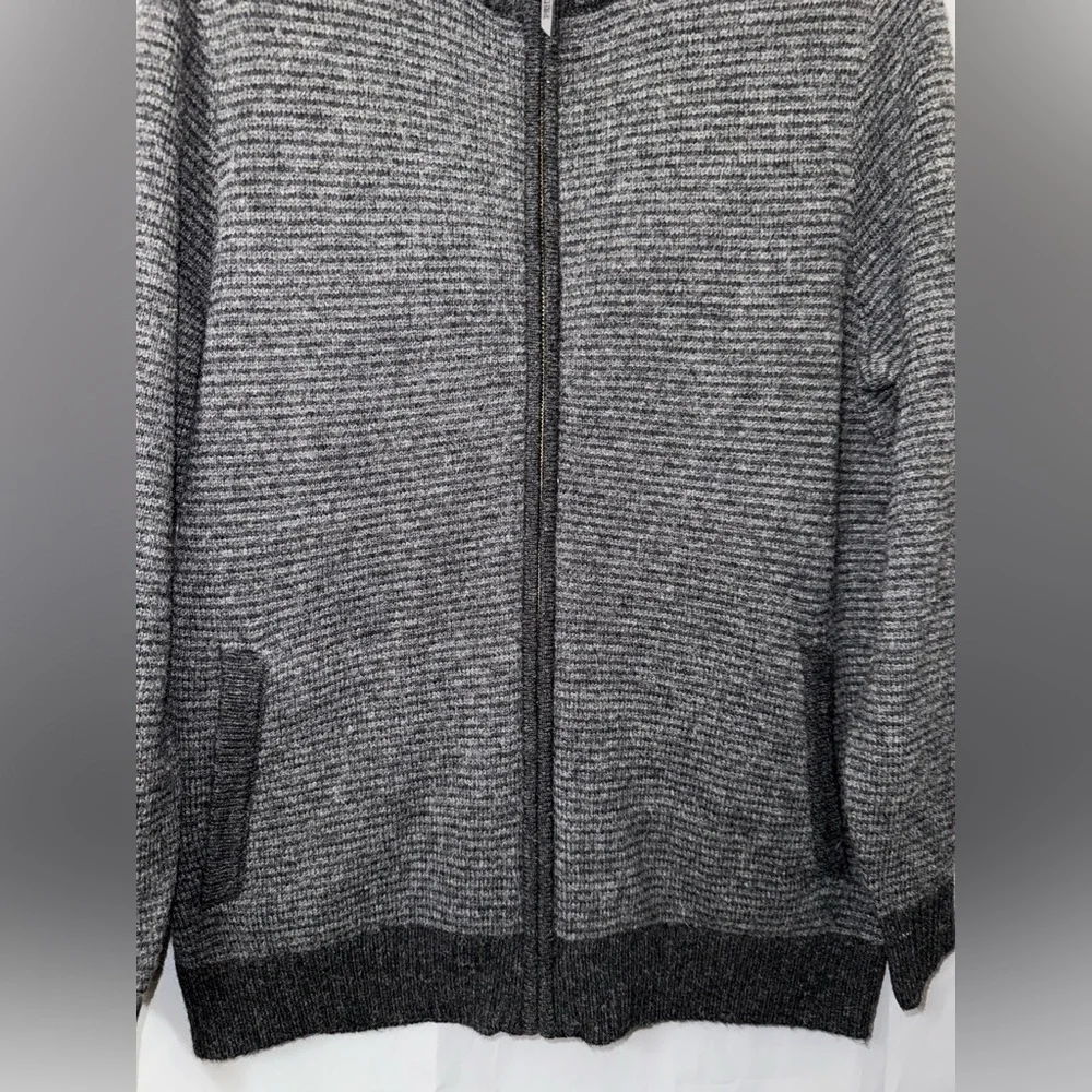 PENDLETON MEN'S SHETLAND COLLECTION FULL-ZIP SWEATER SIZE M